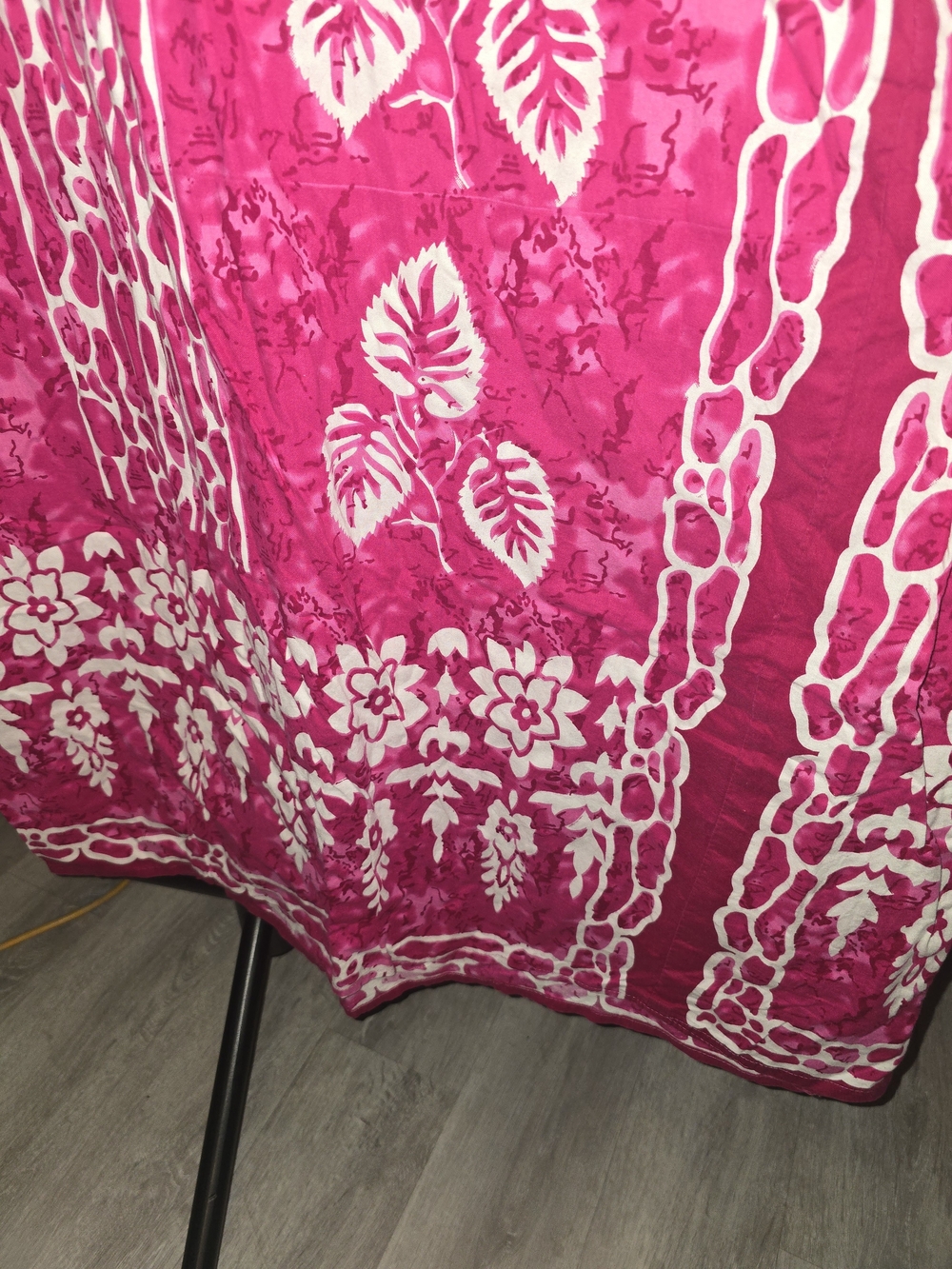 Tropical Fuchsia Maxi Caftan Dress - Picture 6 of 9